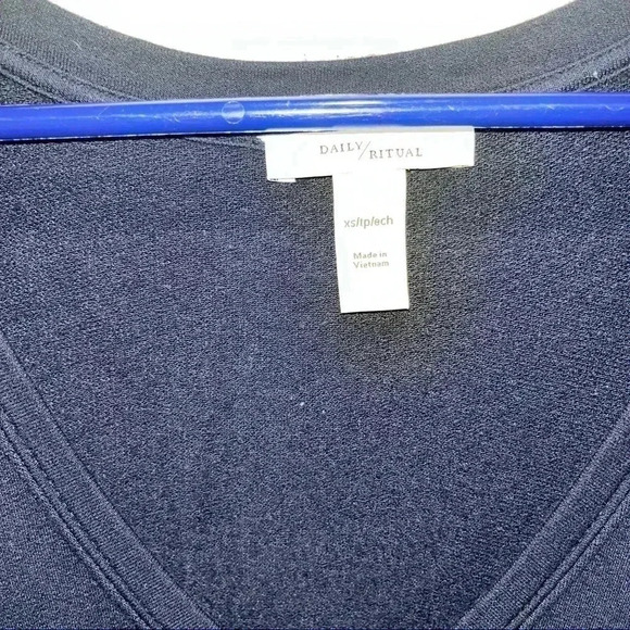 Daily Ritual Shorts Romper One piece Navy Blue - Picture 3 of 5